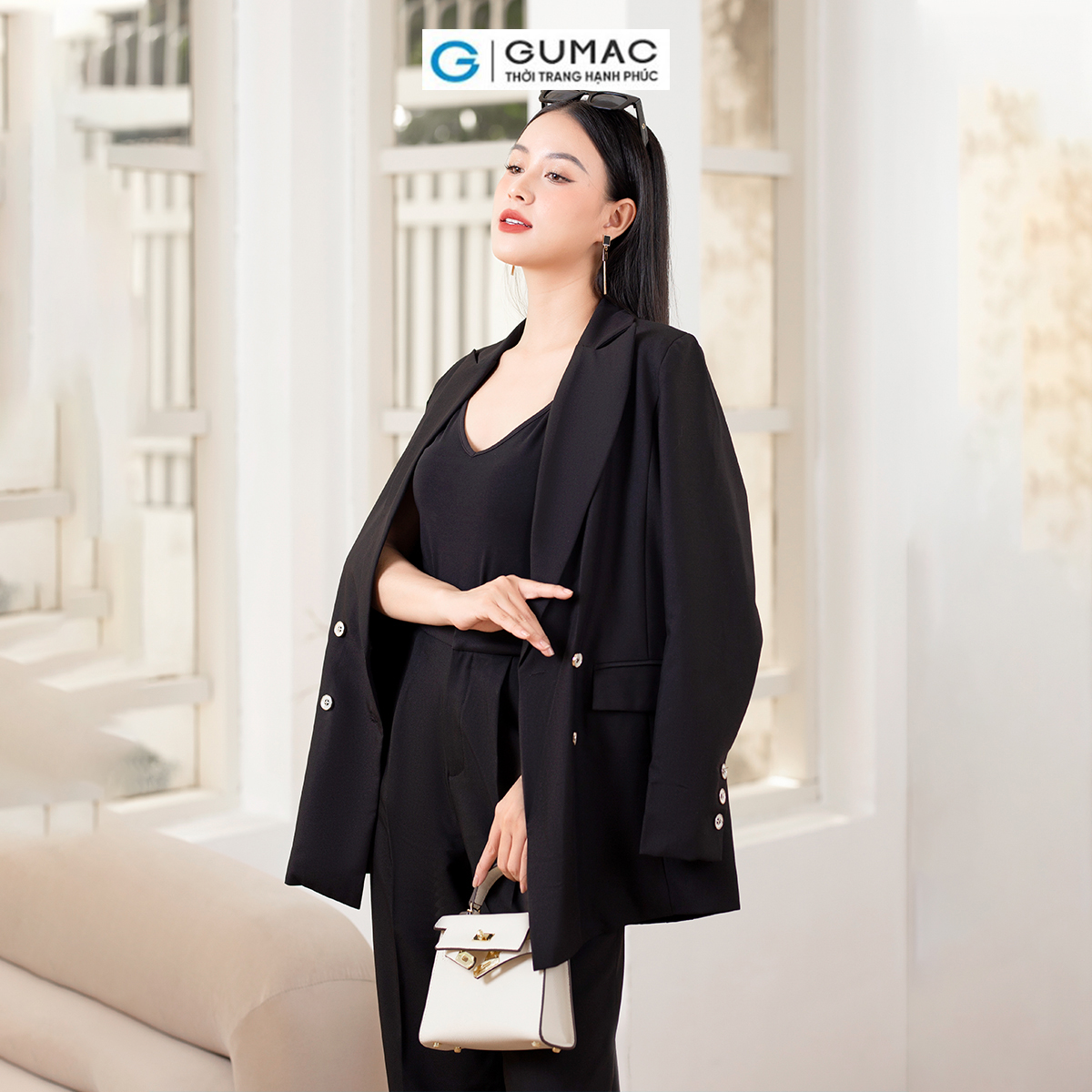 Áo Blazer dáng suông thời trang GUMAC AD10040