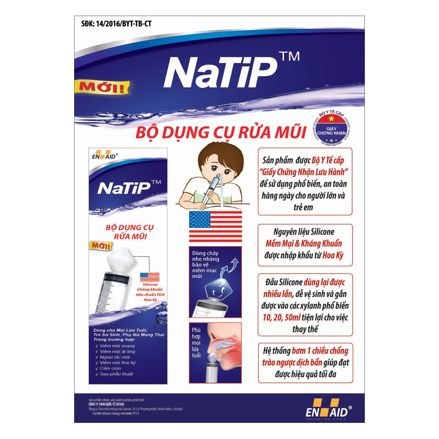 Bộ Dụng Cụ Rửa Mũi Natip