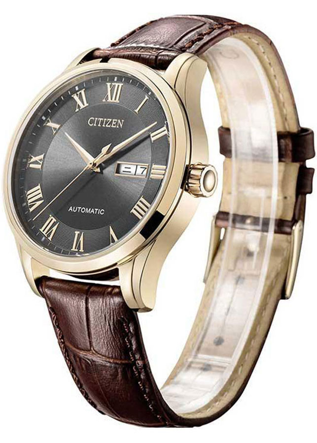 Đồng Hồ Nam Citizen Dây Da NH8363-14H - Mặt Xám