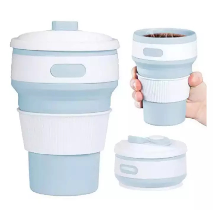 COMBO 2 Cốc Pha Cafe Tự Động, Tự Khuấy Thông Minh 450ml - Tặng 1 ly uống cf gấp gọn tái sử dụng