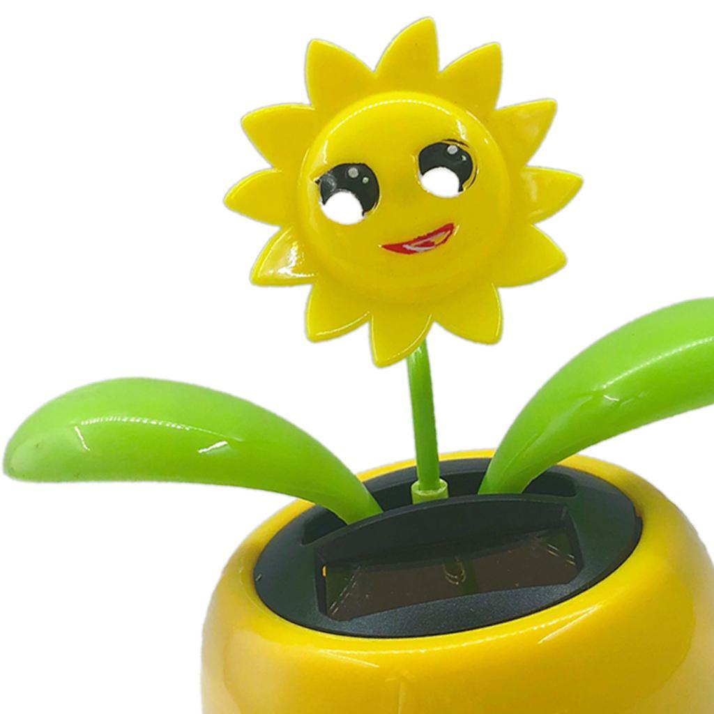 2x Solar Power Dancing Flower Flower Home Car Decor Gift NEW