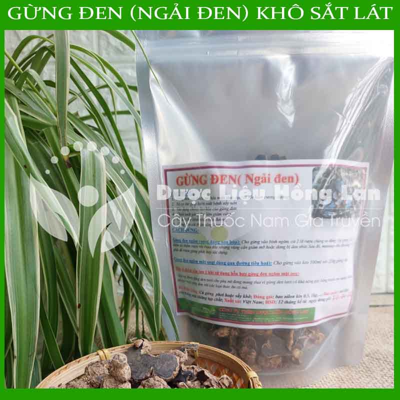 [THƯỢNG HẠNG] 100g Củ Gừng Đen (Ngải đen) khô sắt lát (hàng mới, thơm, không chất bảo quản)