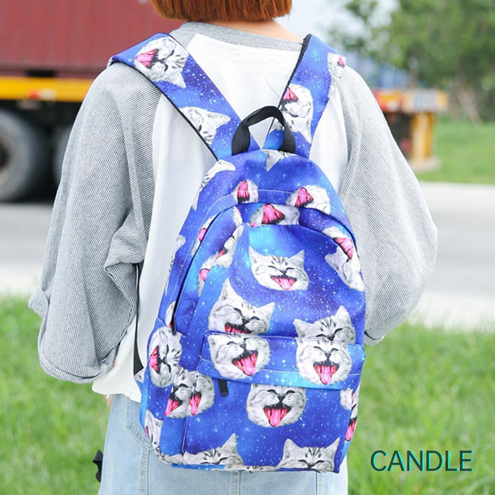 Set 2 Balo Túi Xách Ví Canvas Thời Trang Nữ