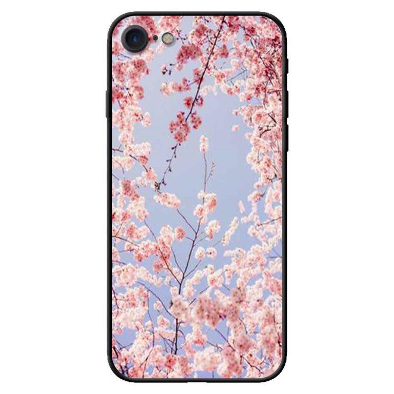 Ốp Lưng in cho Iphone 7, 8 Mẫu Hoa Đào - Hàng Chính Hãng