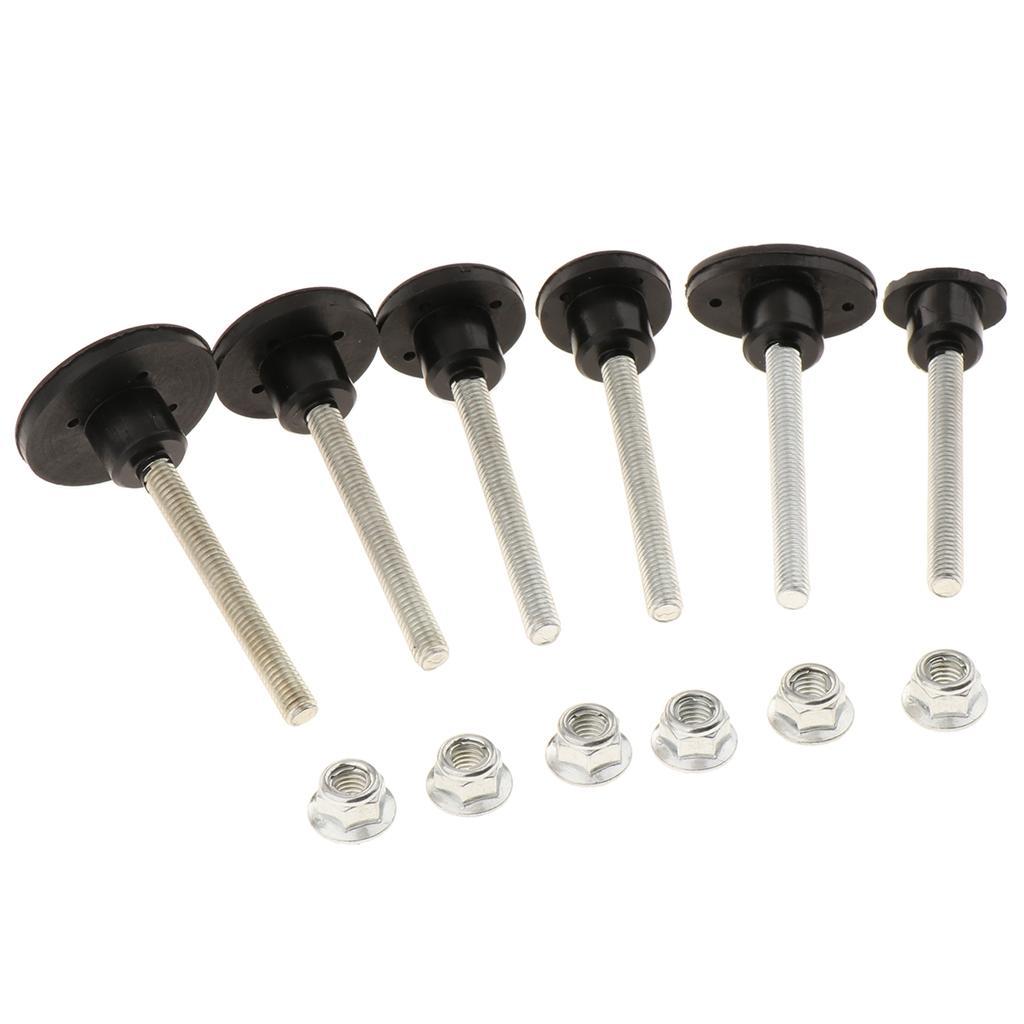 6pcs Car Body Repair Kit Auto Bodywork Paintless Dent Removal Tool Kits - Black