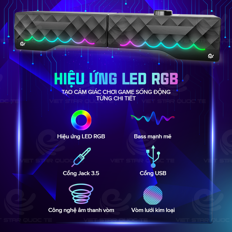 Loa Bluetooth Vi Tính Việt Star Quốc Tế - Hàng Chính Hãng