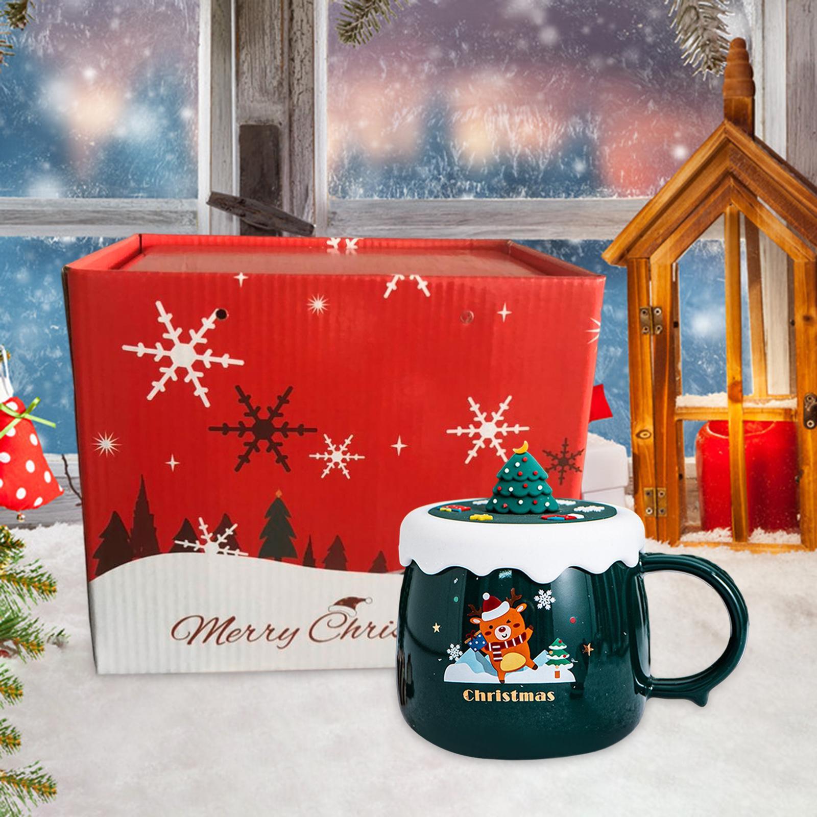 Christmas Themed Coffee Mugs Milk Juice Mug 430ml for Home Wedding Birthday