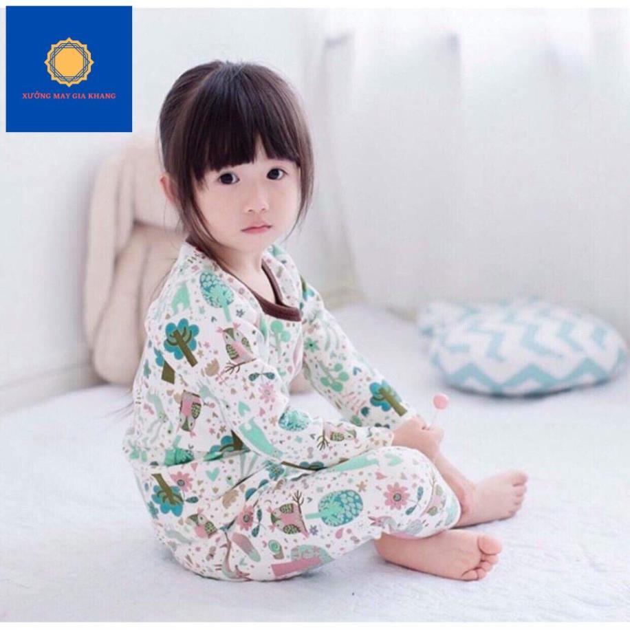 Đồ bộ quần áo dài tay, chất cotton mềm mịn cho trẻ nhỏ mặc ngủ trong những ngày trời trở lạnh - Quần áo trẻ em (190432)