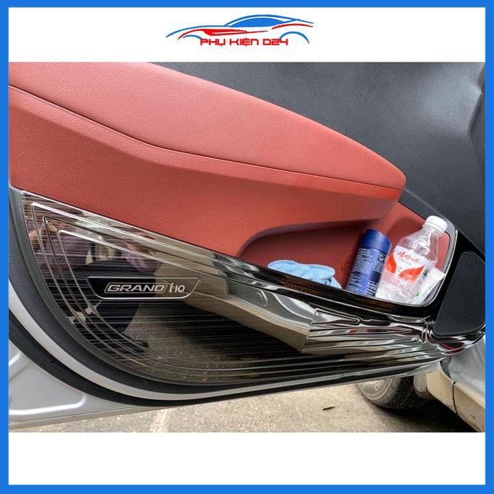Ốp tapli Hyundai I10 2021-2022 vân titan chống xước va đập khi mở cửa và làm đẹp xe