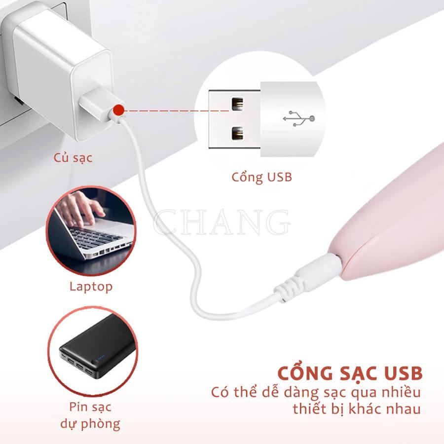 Máy Chà Gót Chân Tự Động, Tẩy Tế Bào Chết Tại Nhà Sạc Pin Tích Điện 2 Đầu Mài