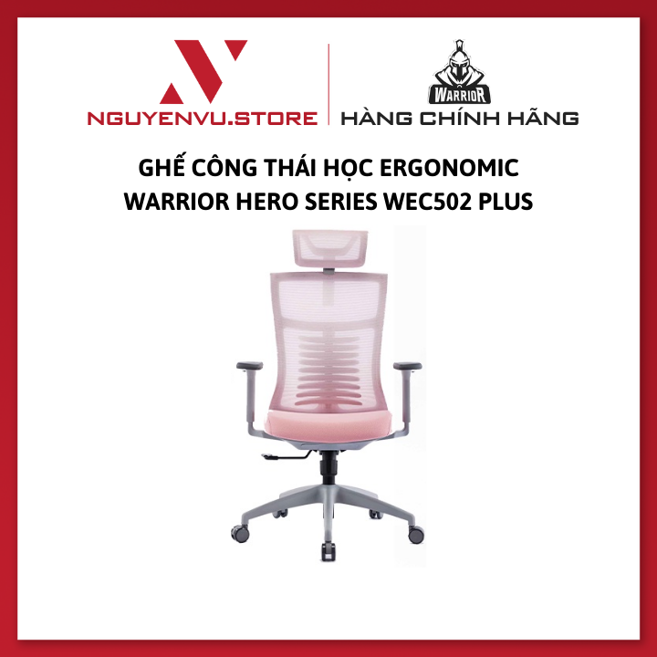 Ghế Công Thái Học Ergonomic WARRIOR Hero series WEC502 Plus - Hàng Chính Hãng