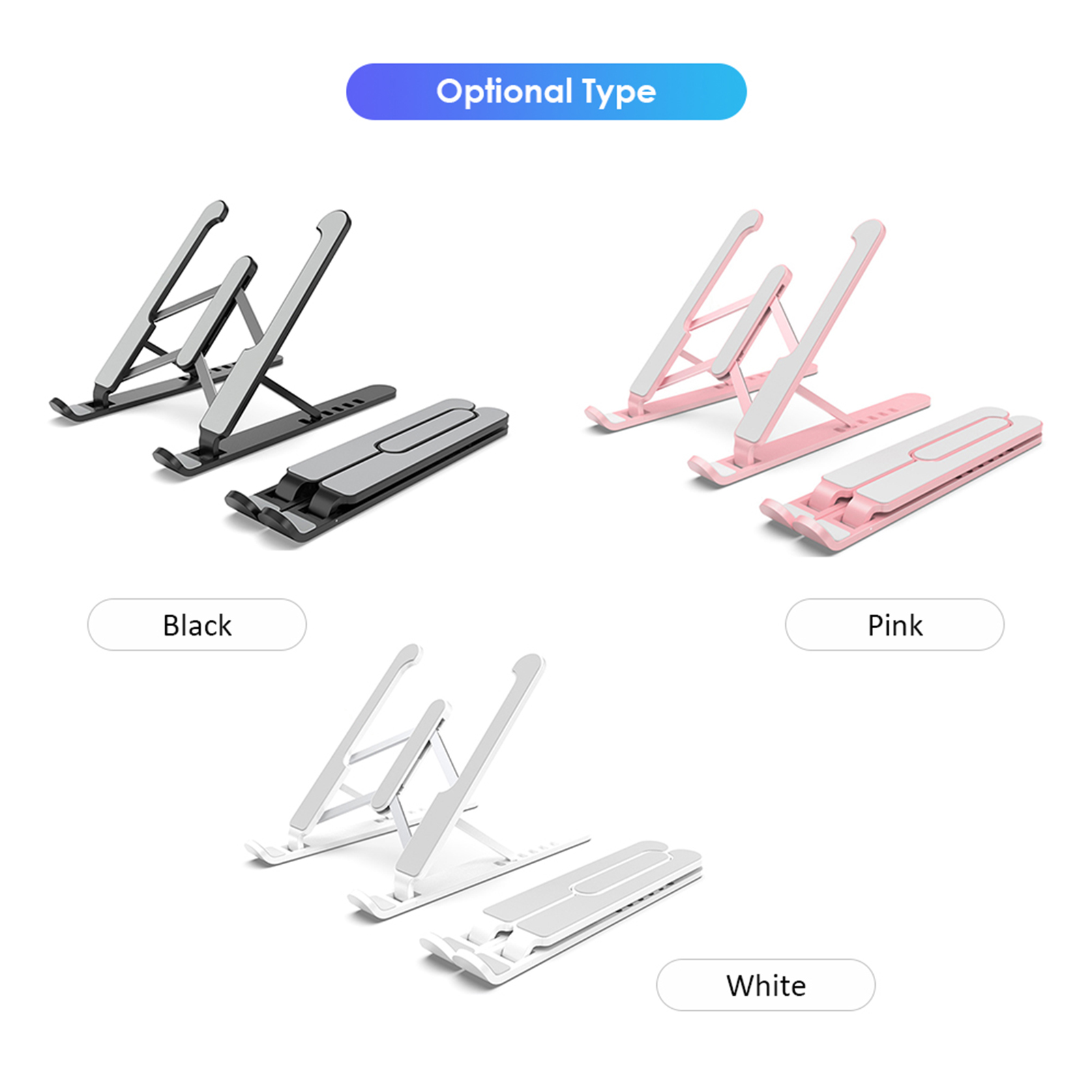 Giá Đỡ Máy Tính Xách Tay Chống Trượt Cao 6 Cấp Độ Cao Có Thể Điều Chỉnh Có Thể Gập Lại