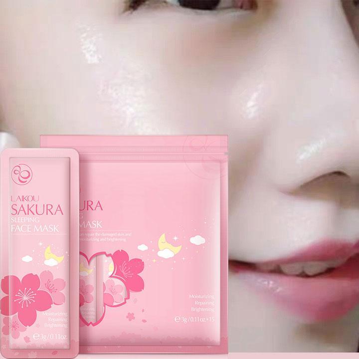 MẶT NẠ NGỦ SAKURA HOA ANH ĐÀO LAIKOU - BỊCH 15 GÓI