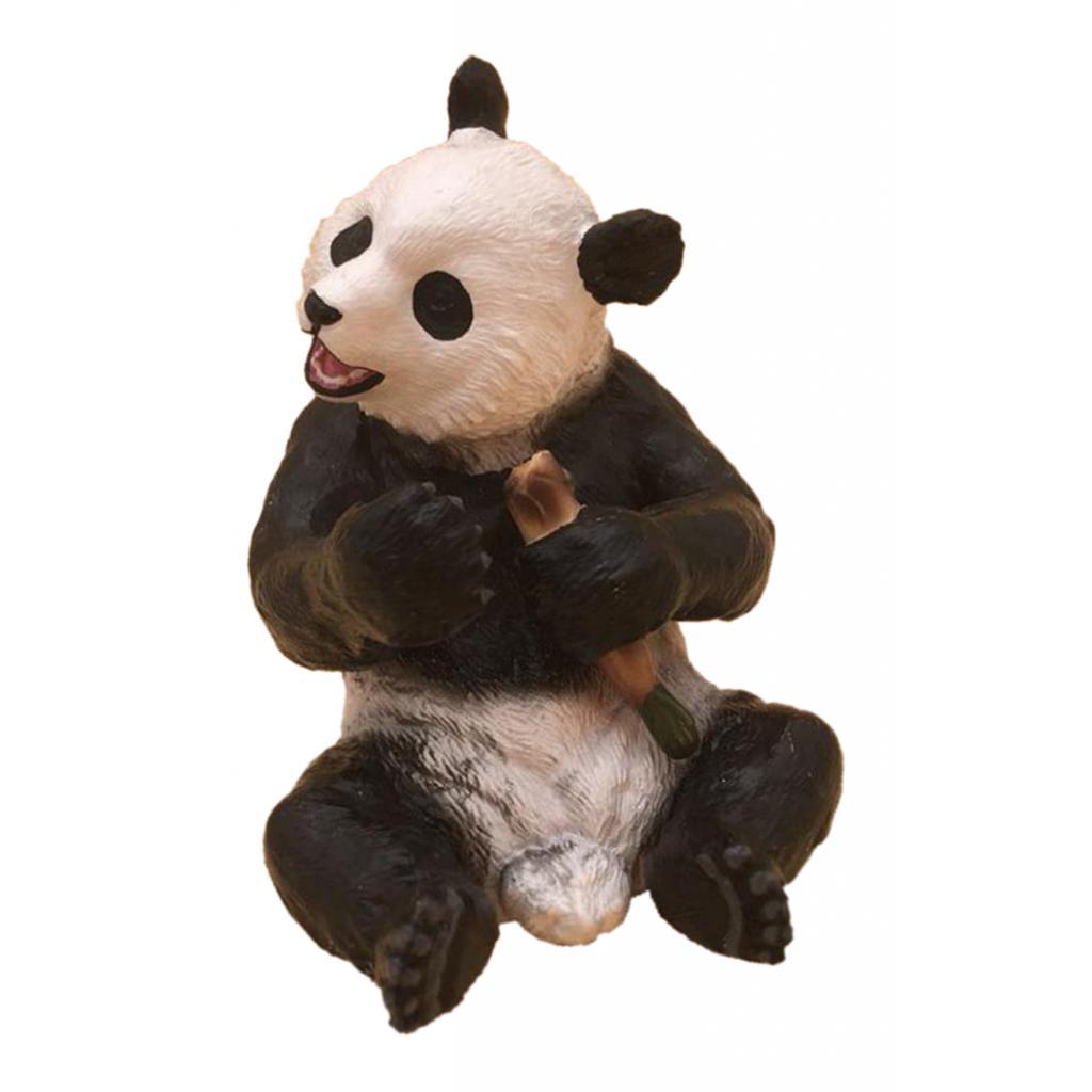4x Simulation Honey Badger Reindeer Lion Panda Figurine Model Figure Non-toxic