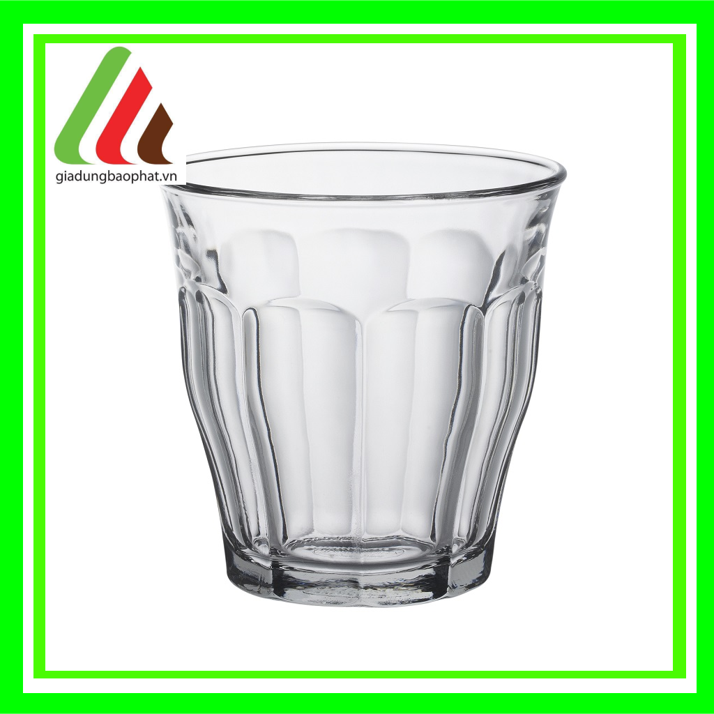 Bộ 6 ly thủy tinh cường lực cao cấp picardi màu 250ml duralex Pháp
