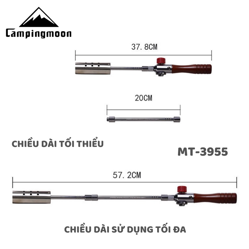 Đèn khò cán dẫn khí dài Campingmoon MT-3955