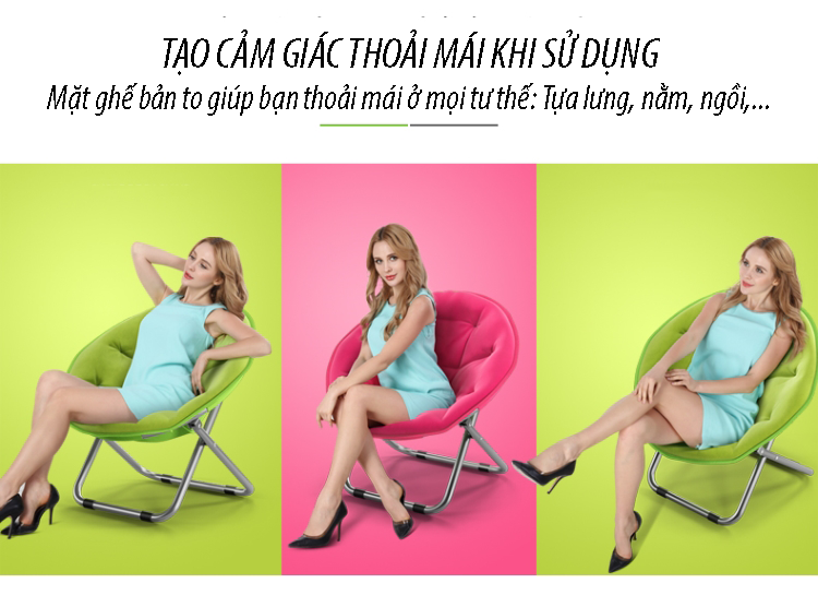 Ghế thư giãn gấp gọn Mặt trăng QAQ40