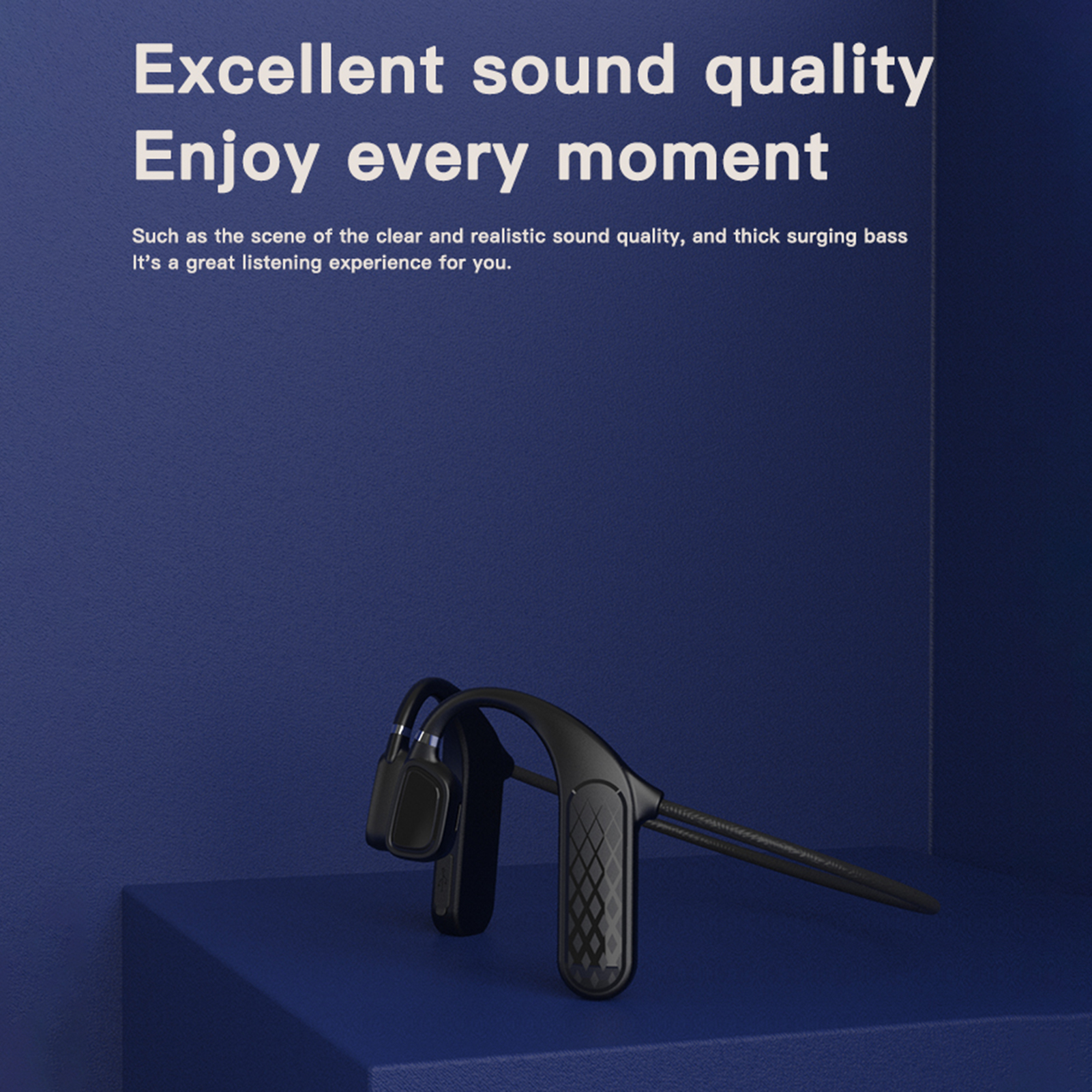Tai Nghe BT5.0 MD04 Bone Conduction Không Đau Khi Đeo Giảm Tiếng Ồn Chống Nước IPX5