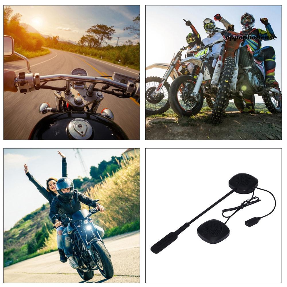 Tai Nghe Bluetooth Không Dây Gắn Mũ Bảo Hiểm Cho Xe Mô Tô