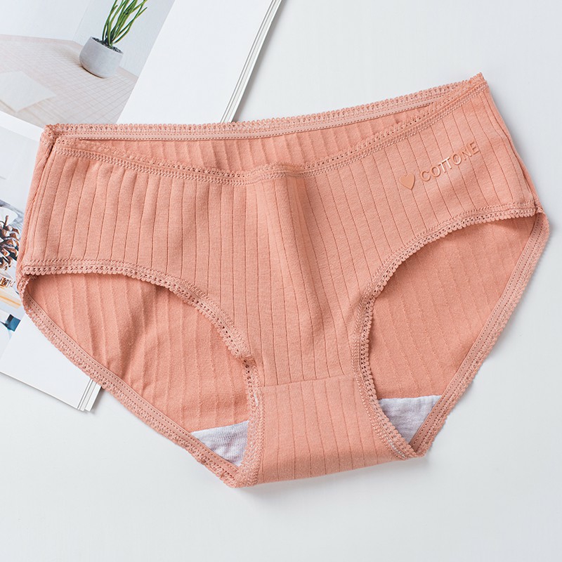 Quần cotton tăm màu trơn ôm mông co giãn tốt cottone