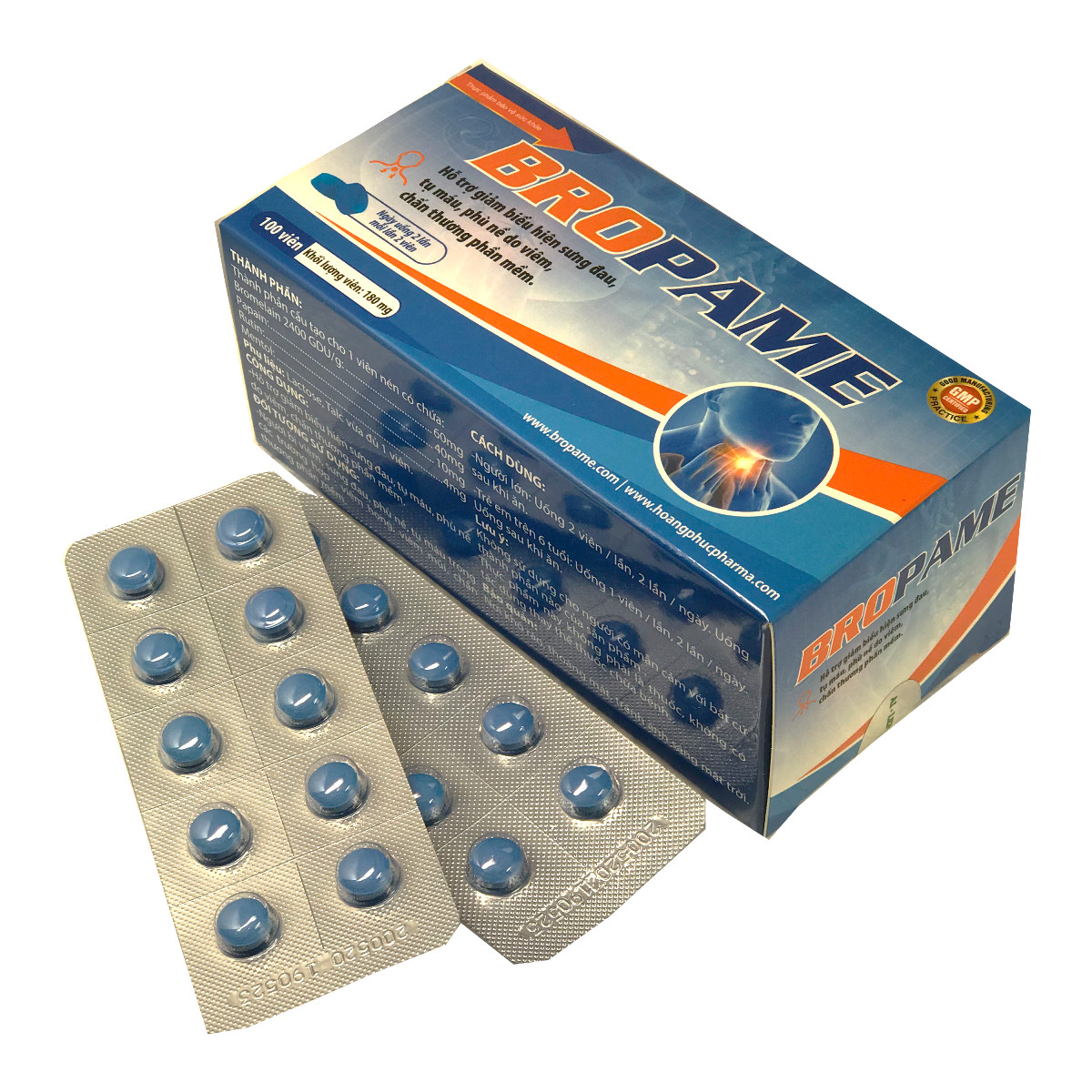 Viên uống giảm sưng viêm BROPAME