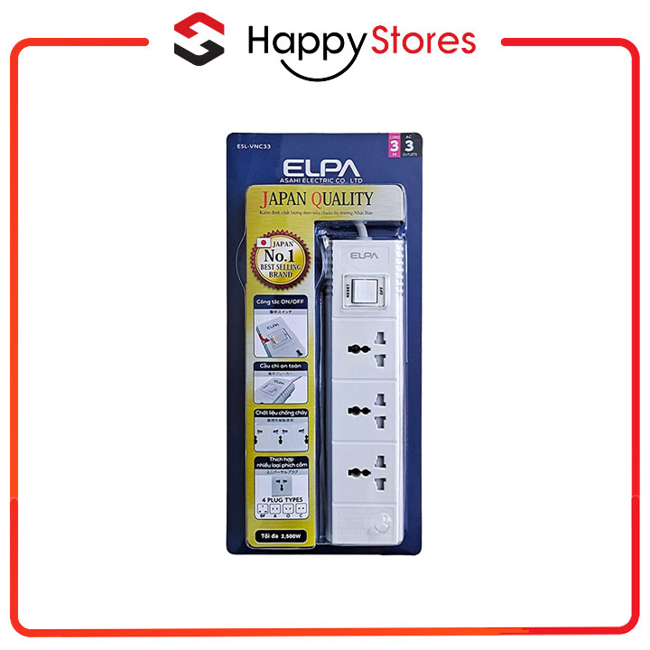 Ổ CẮM ĐIỆN ELPA ESL-VNC33
