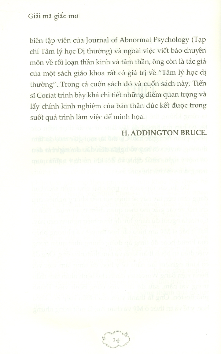 GIẢI MÃ GIẤC MƠ – Tâm lý ứng dụng theo nghiên cứu của Freud - Isador Henry Coriat - Ngân Hà dịch – Bách Việt - NXB Lao Động