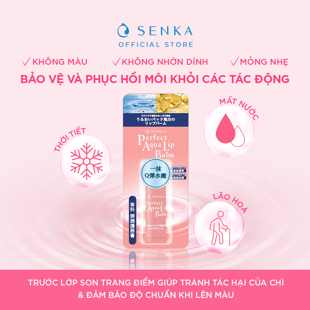 Son dưỡng môi cao cấp Senka Perfect Aqua Lip Balm