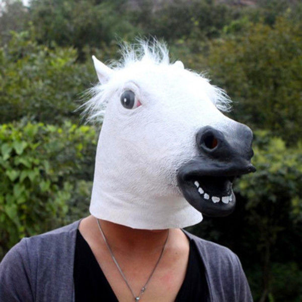 Mặt Nạ Đầu Ngựa - Ếch Xanh - Doge Hóa Trang Halloween Độc Đáo