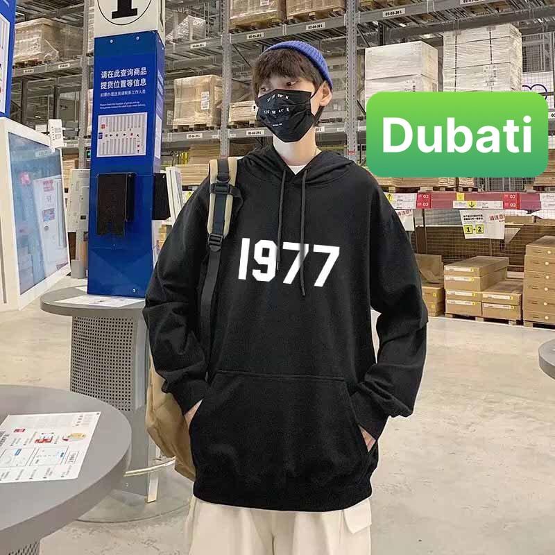 ÁO KHOÁC HOODIE NAM NỮ CHẤT NỈ DÀY PHOM FROM RỘNG 1977 PHONG CÁCH SANG CHẢNH NEW -DUBATI FASHION
