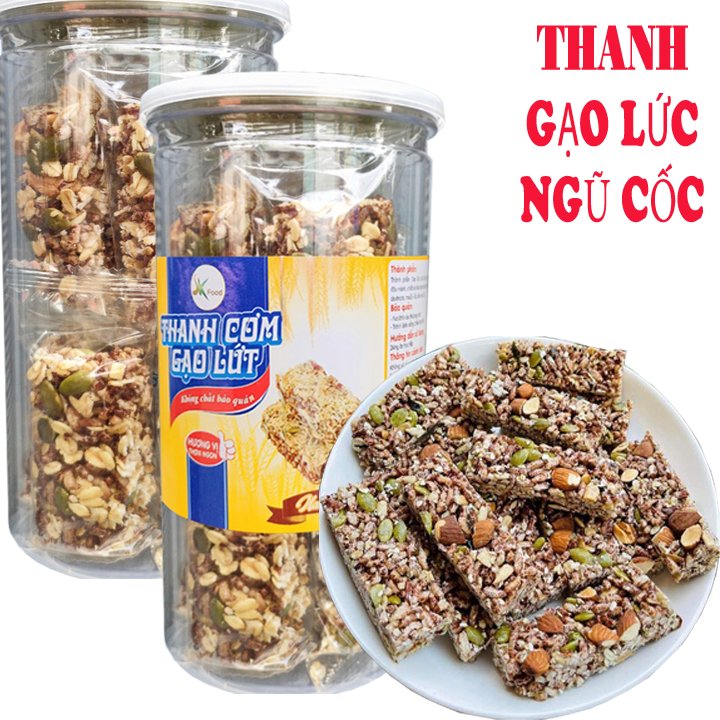 Thanh Gạo Lứt Ngũ Cốc Siêu Hạt Thơm Ngon SK FOOD - Mỗi Hũ 250g