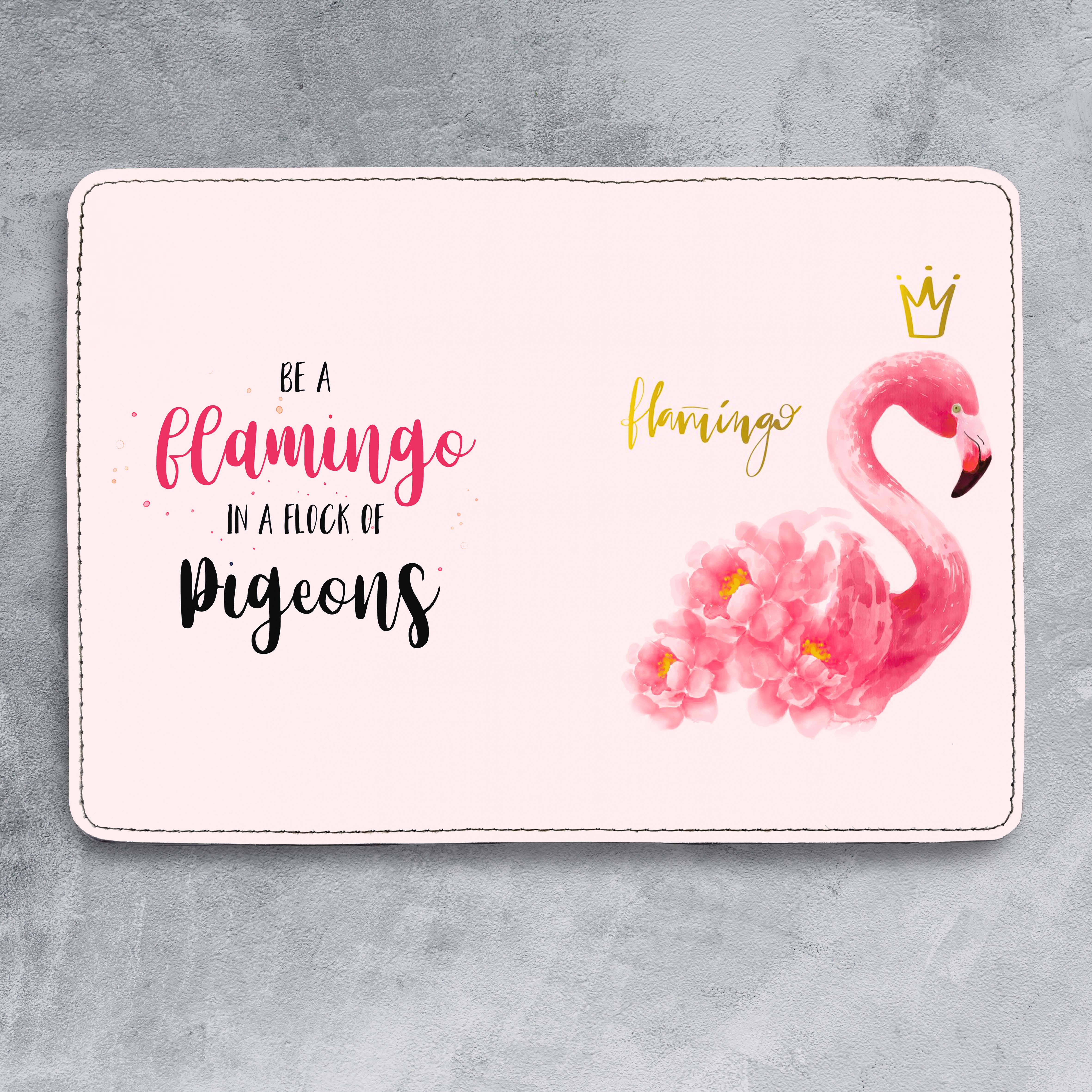 Bao Da Hộ Chiếu HẠC HỒNG Dễ Thương - Passport Cover Holder FLAMINGO - Ví Đựng Passport Du Lịch STormbreaker - Thời Trang - Tiện Lợi - Cá Tính - LT022