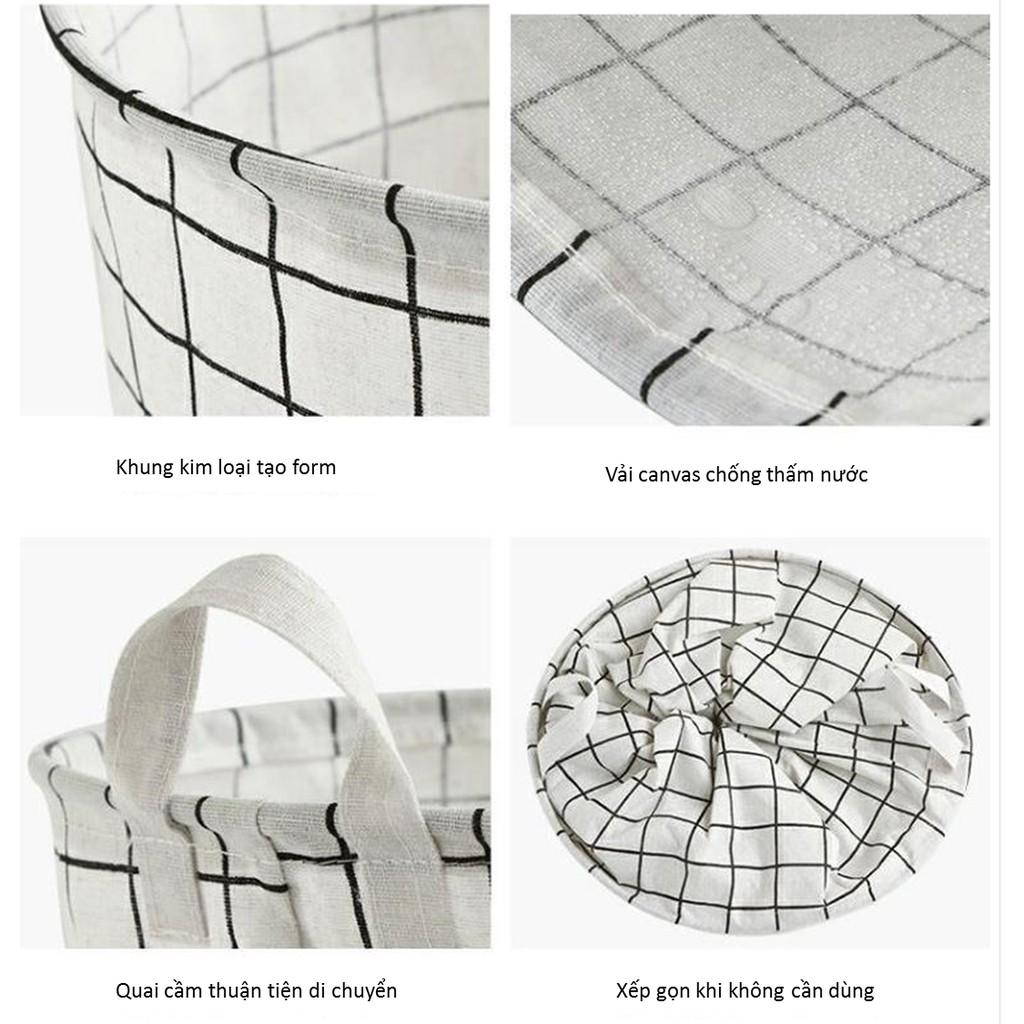 Giỏ đựng canvas tiện dụng