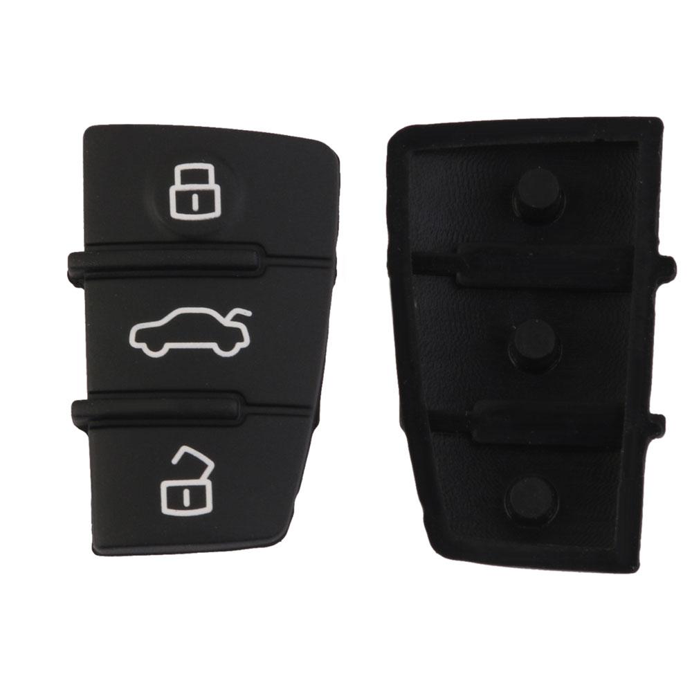3 Button Rubber Pad Replacement for  A3 A4 A5 A6 A8 Remote Key Case