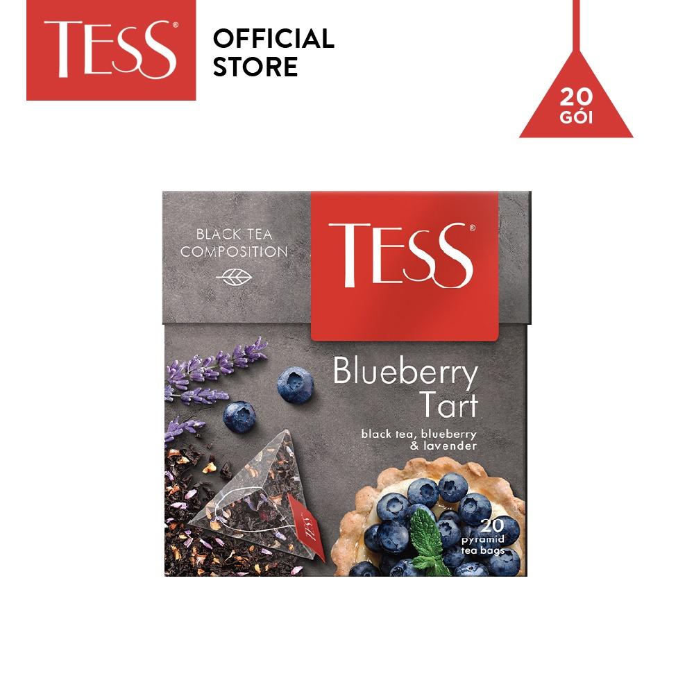 Trà đen Tess Blueberry Tart vị hoa oải hương và việt quất 20 gói/hộp