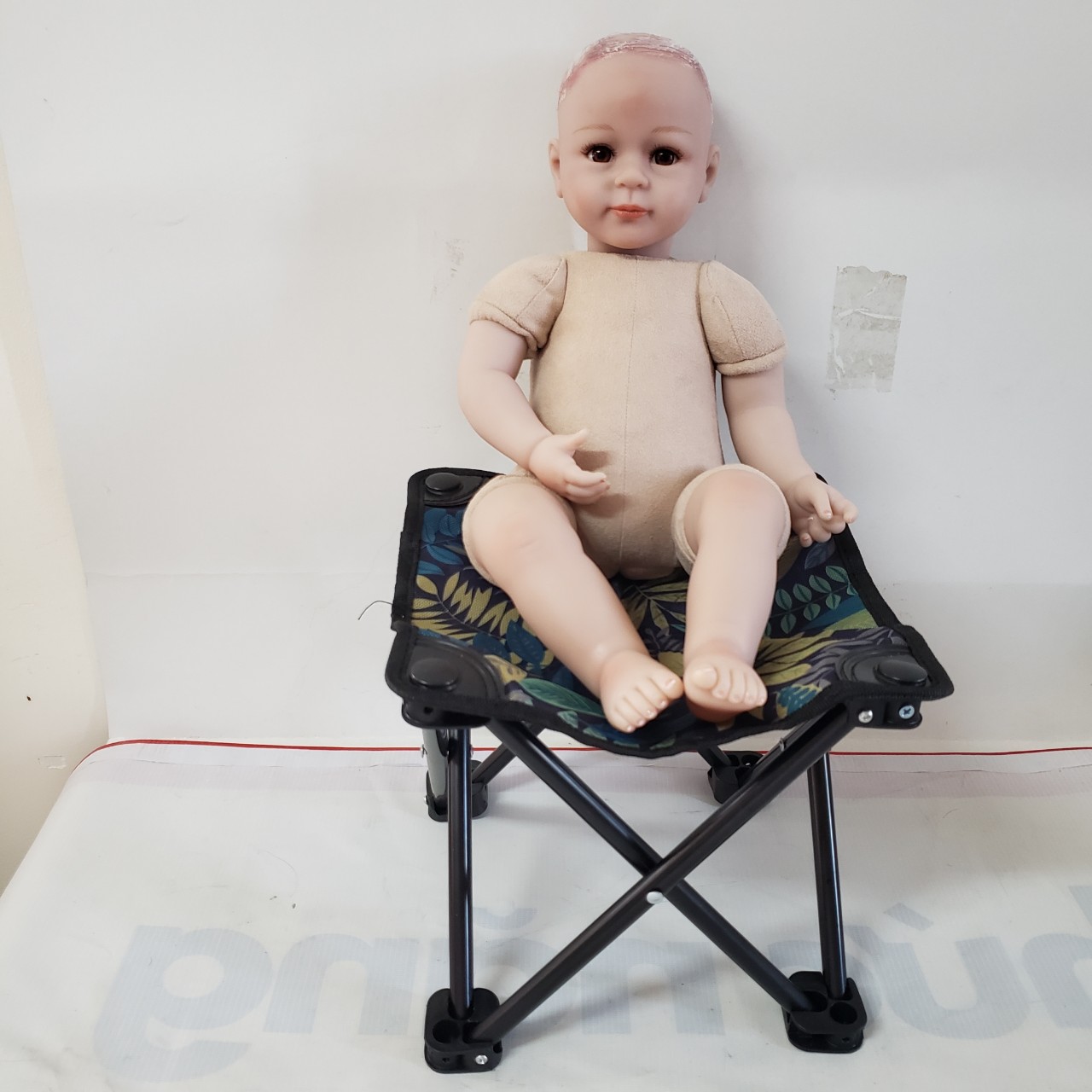 Búp Bê Tái Sinh Thân Gòn Mềm Mại Mỉm Cười Trọc NPK 50 cm = 20 inch Reborn Vinyl  Adora Style Doll PVN4907