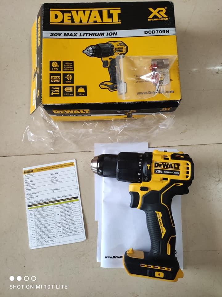 MÁY KHOAN PIN CẦM TAY 20VMAX/BL 340W DEWALT DCD709M1- HÀNG CHÍNH HÃNG