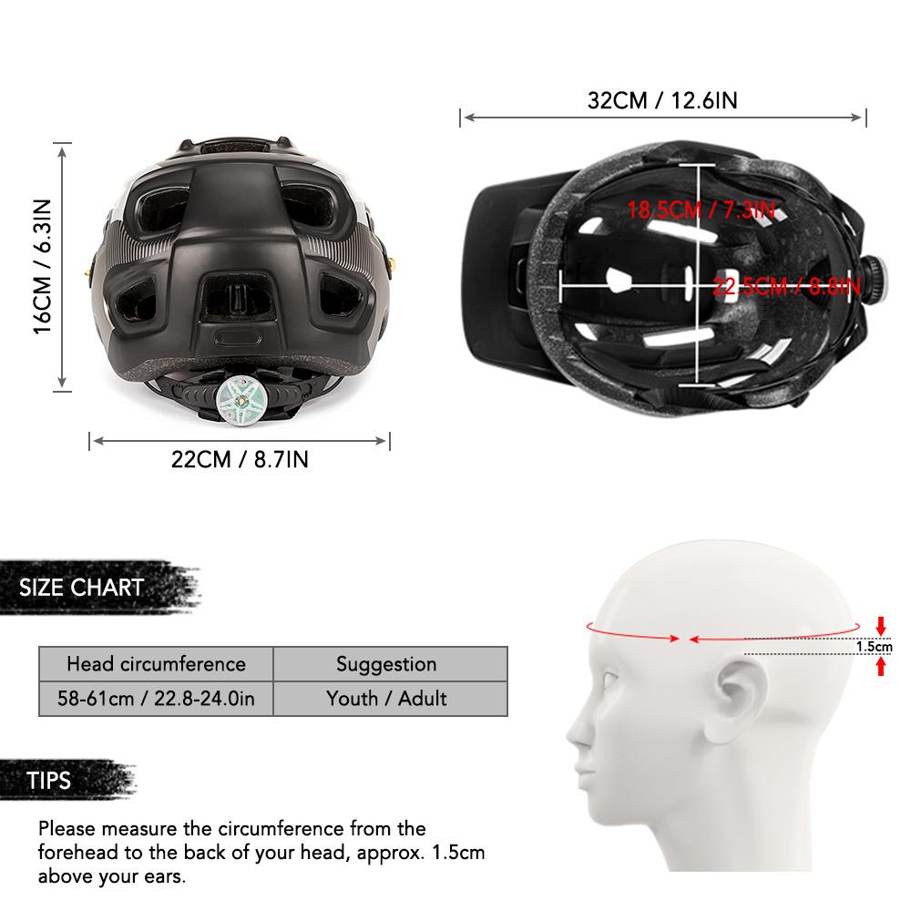 Mũ bảo hiểm đi xe đạp có đèn LED