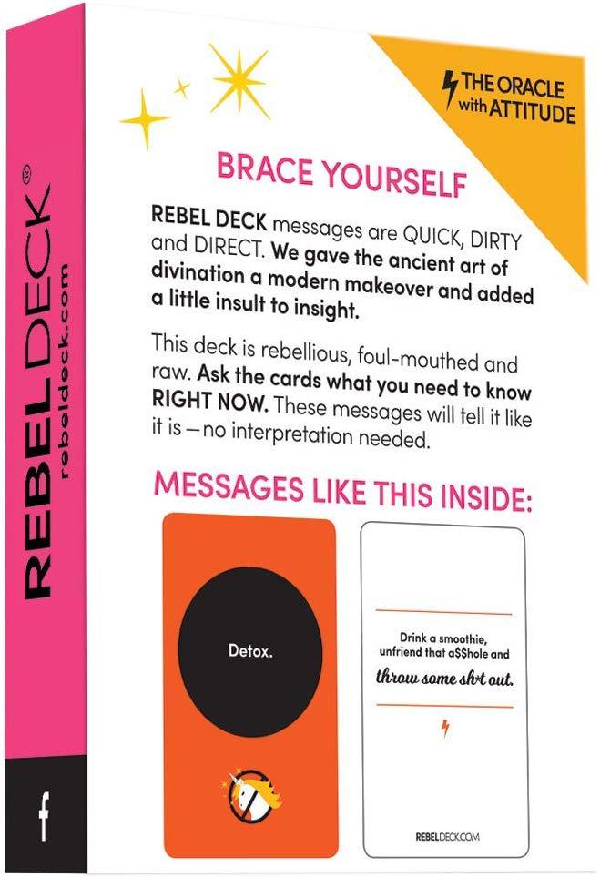 Bộ Bài Tarot Bói REBEL DECK - The Oracle with Attitude - Oracle Deck Siêu Hot