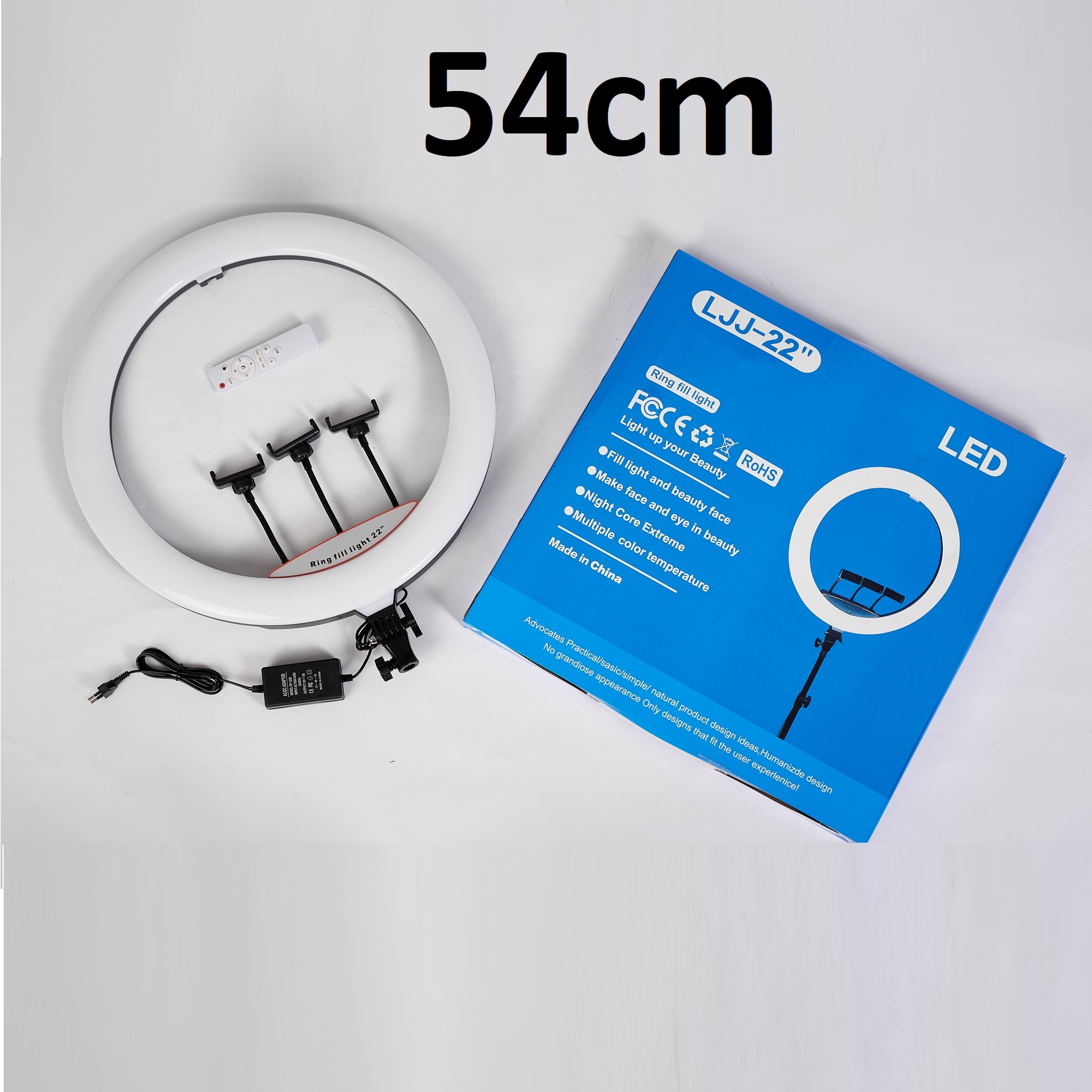 Đèn Led Livestream 26cm 30cm 36cm 45cm 54cm Gồm Chân Đèn Và Kẹp Điện Thoại. Hỗ trợ Livestream, Phun Xăm, Make Up