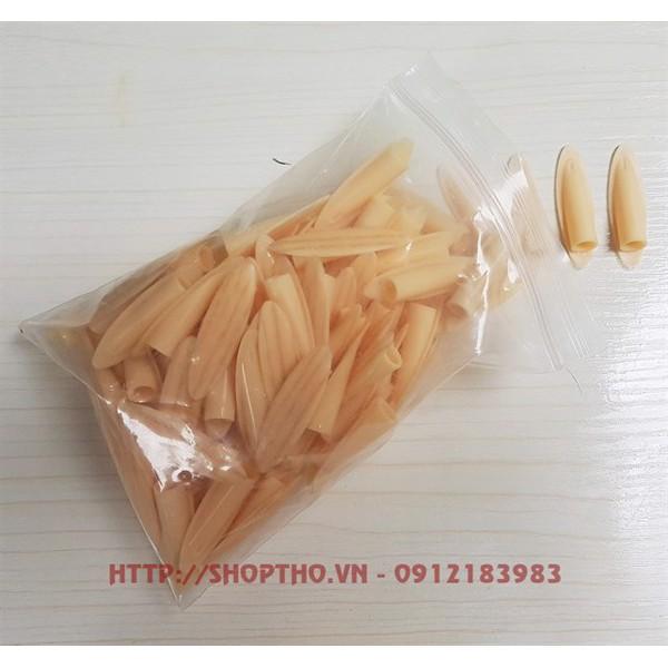 Đầu bịt nhựa khoan chéo #18 - màu vàng vân gỗ