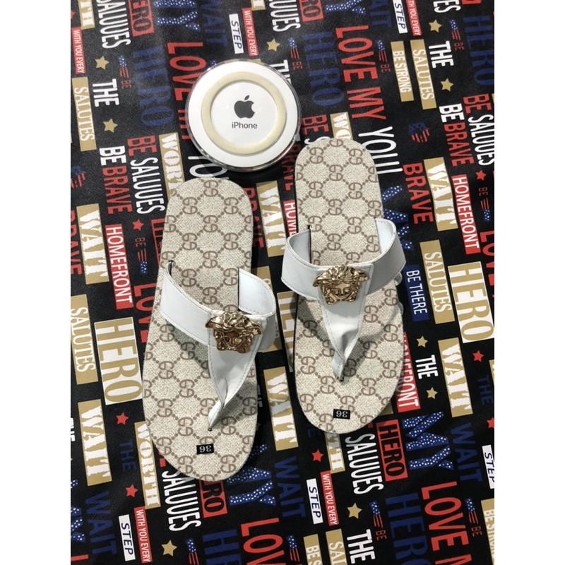 Sandal dongnai dép quai kẹp nữ ( đế k mờ gg quai trắng ) size từ 35 nữ đến 40 nữ size khác nhắn tin chọn thêm