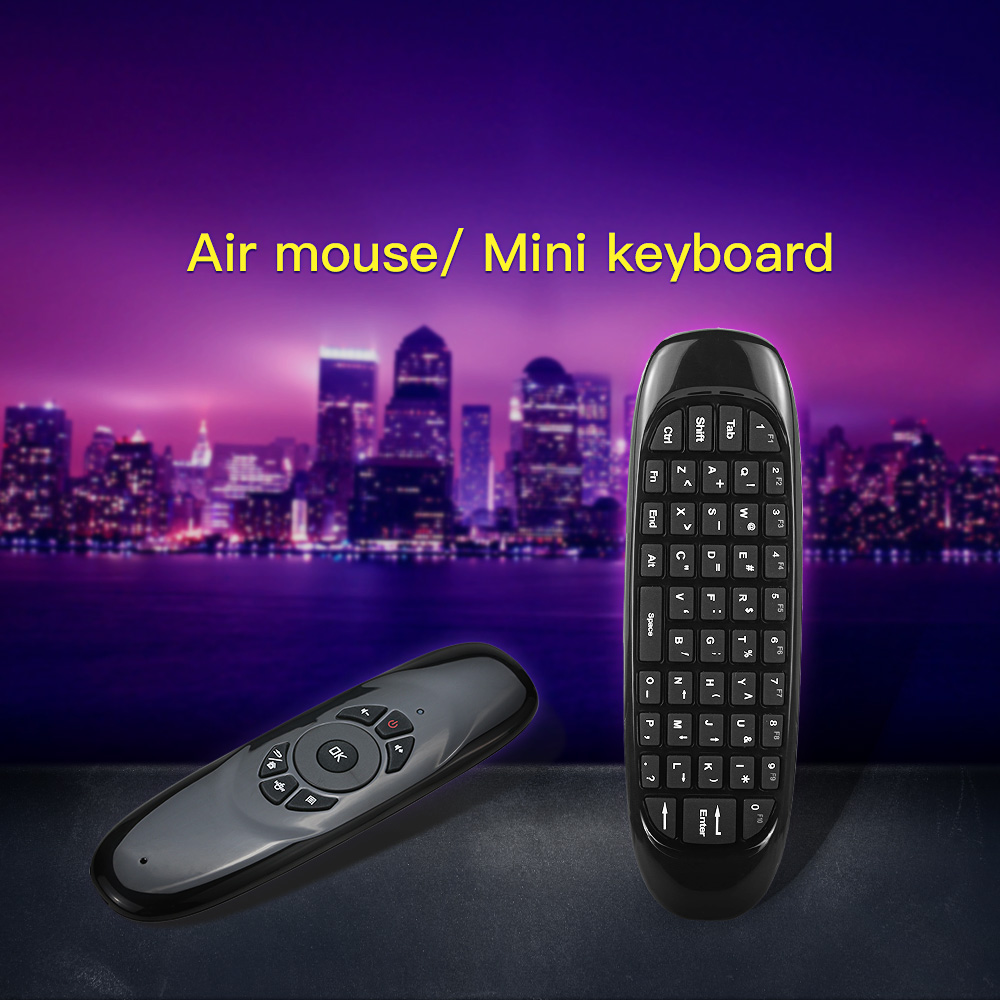 Bàn Phím Không Dây Mini 2.4g Đa Chức Năng Chuột Hồng Ngoại Điều Khiển Từ Xa 3-Gyro Và 3-Gsensor