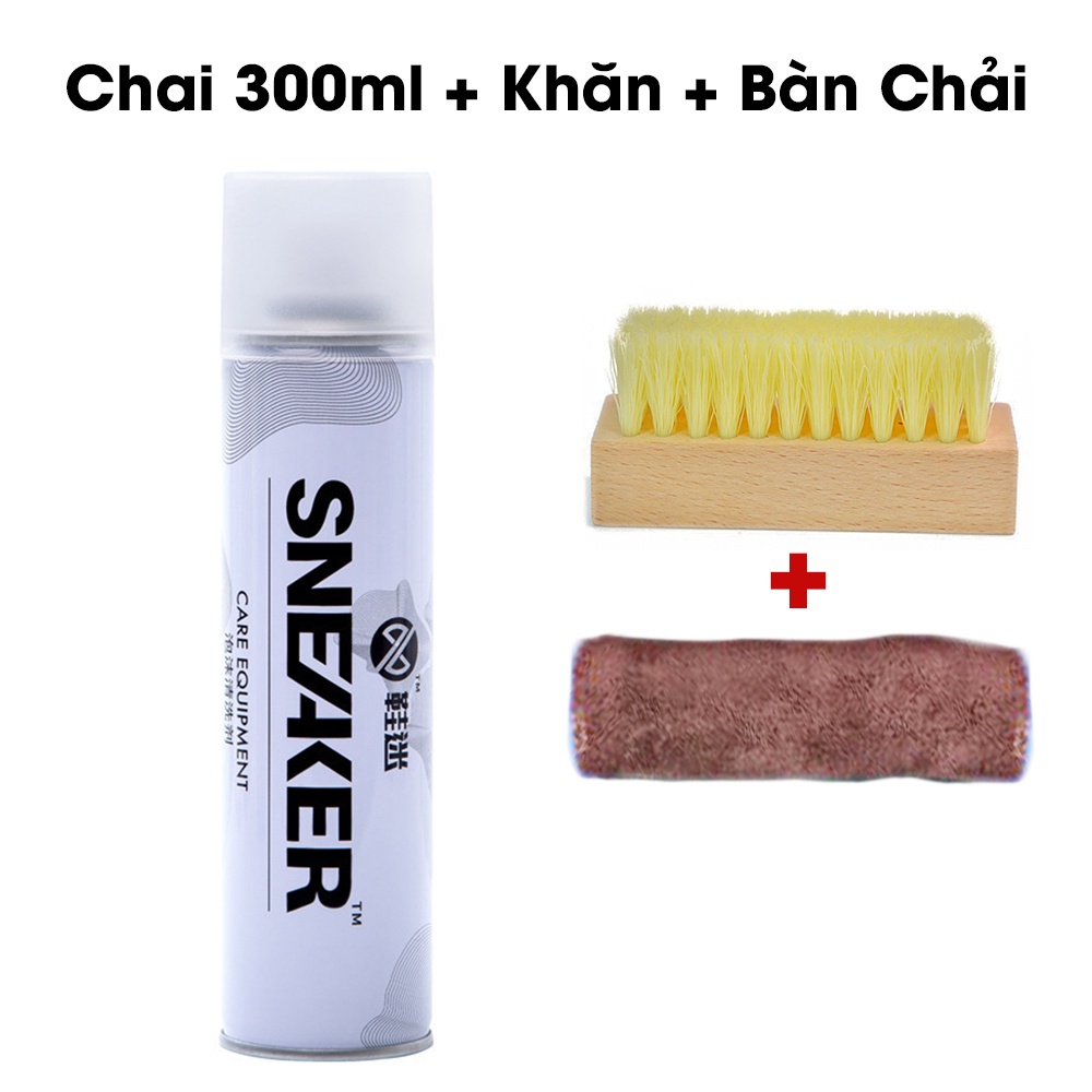 Bình / Chai Xịt Bọt Tuyết Giặt Khô Giày, Tẩy Trắng Vệ Sinh Giày Dép  300ml