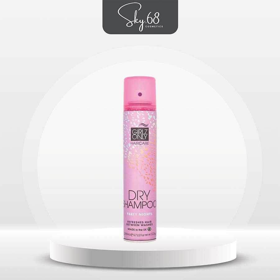 Dầu Gội Khô Giúp Tóc Sạch Dầu Và Trở Nên Bồng Bềnh Ngay Lập Tức Girlz Only Dry Shampoo 200ml