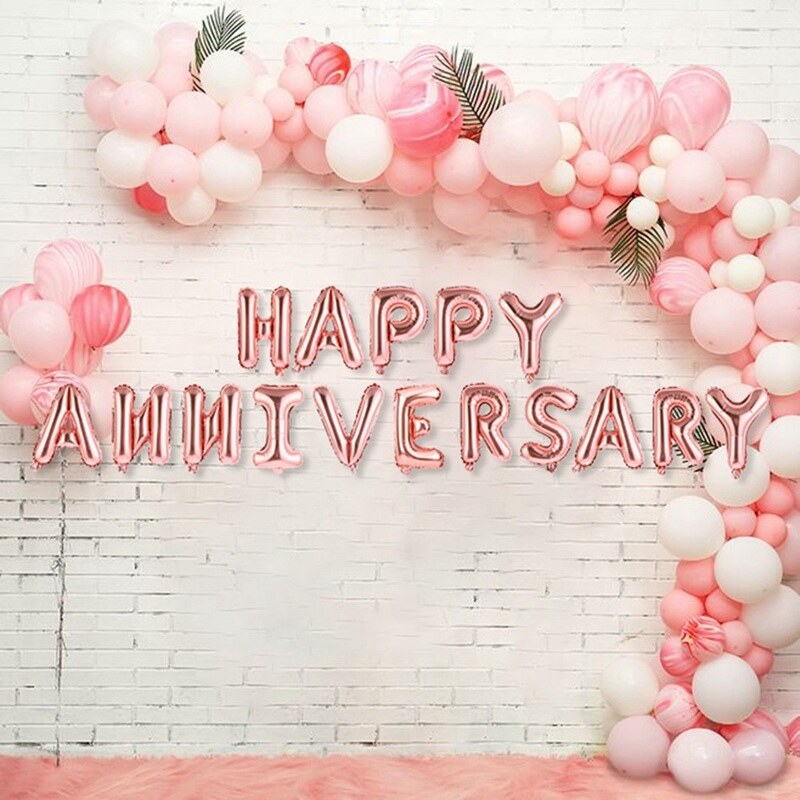 Bộ bong bóng trang trí lễ kỷ niệm Happy Anniversary hpan21