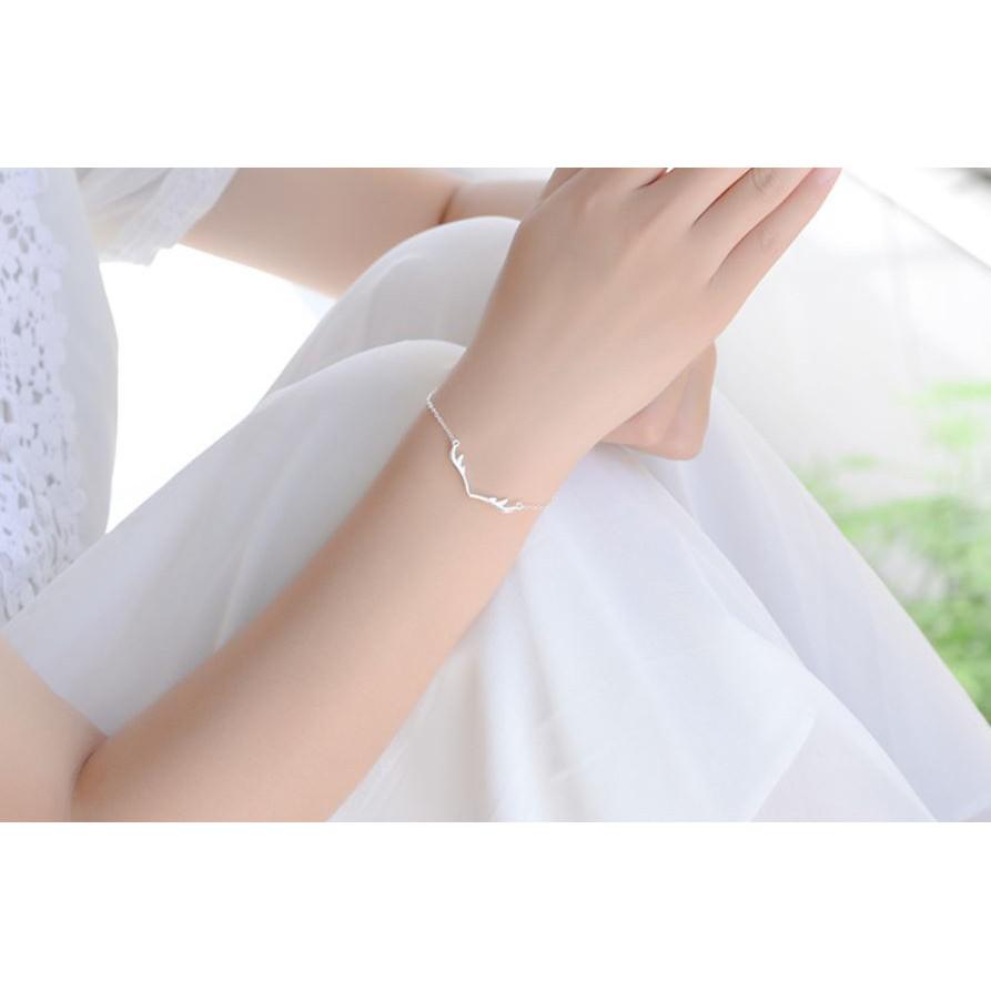 Lắc tay nữ - Gạc Hươu ️ ƯU ĐÃI TOÀN SHOP ️ Bạc 925 sáng bền, thiết kế tinh tế phù hợp mọi phong cách, sự kiện