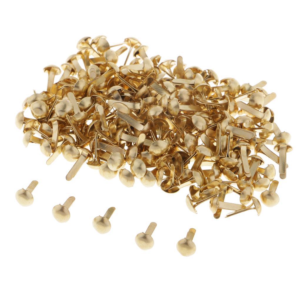 600pcs Metal Brads Decorative Paper Fasteners Scrapbooks Crafts Decorations