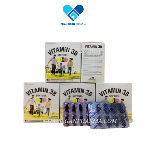 VITAMIN 3B softgel bổ sung vitamin giúp bồi bổ cơ thể, tăng cường sức khỏe hộp 100 viên