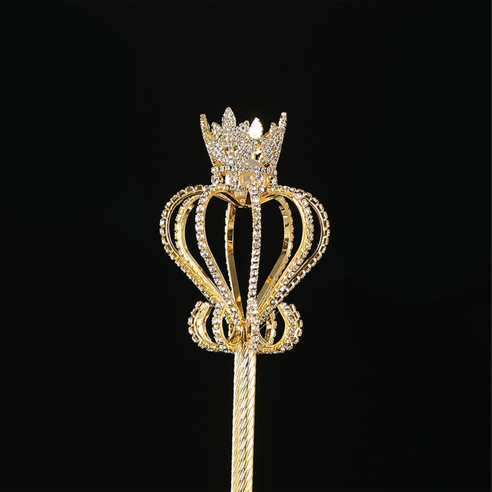 Rhinestone Scepter Fairy Princess Role Play Props Party Wedding Dress up Costume Accessories